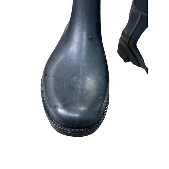 Lauren Ralph Lauren Womens Rossalyn Black Rain Boots Size 6B SKU 8967 - Picture 10 of 16